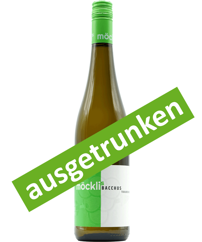 Bacchus Traubensaft ausgetrunken